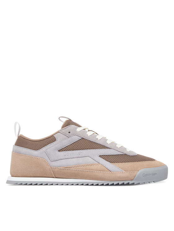 Calvin Klein Tenisice Calvin Klein Low Pro Runner Mix Mat HM0HM02208 Smeđa