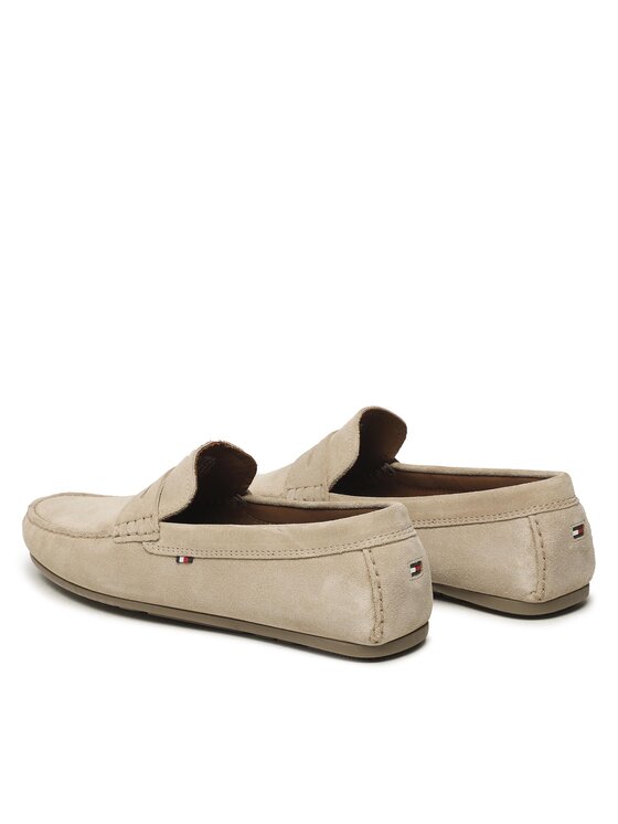 Tommy Hilfiger Mocassini Tommy Hilfiger Casual Hilfiger Suede Driver FM0FM04271 Beige