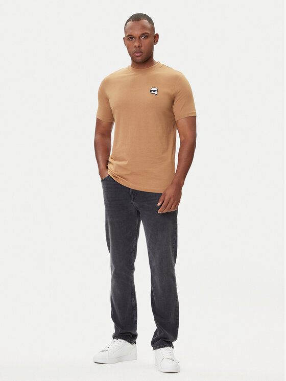 KARL LAGERFELD KARL LAGERFELD Camiseta 755710 554224 Beis Regular Fit