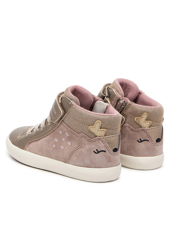 Geox Sneakers Geox B Gisli Girl B661MA 022NF C5005 S Bej închis