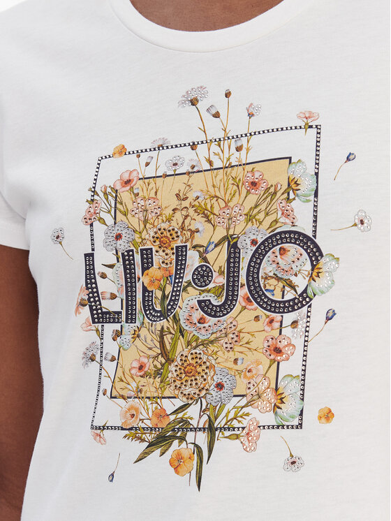 Liu Jo Liu Jo Camiseta WA6493 JS923 Blanco Regular Fit