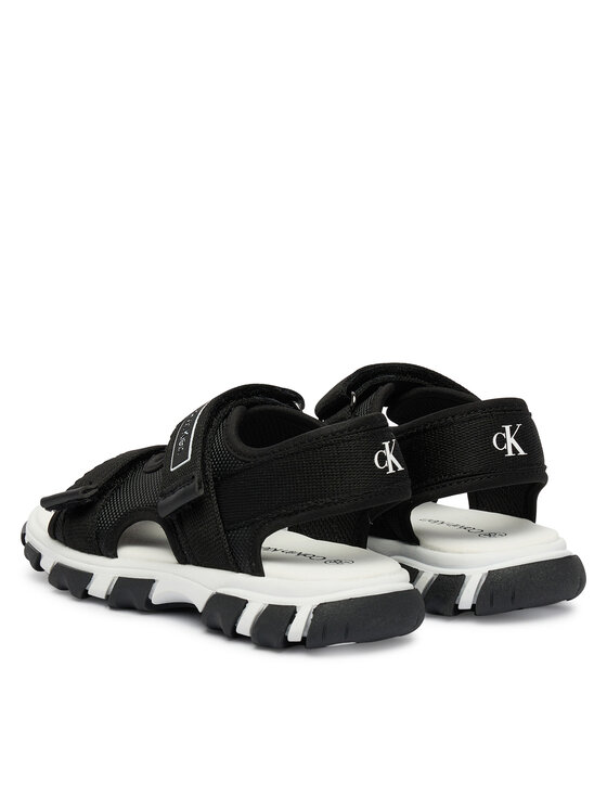 Calvin Klein Sandali Calvin Klein Velcro Sandal V1B2-83321-1564 Črna