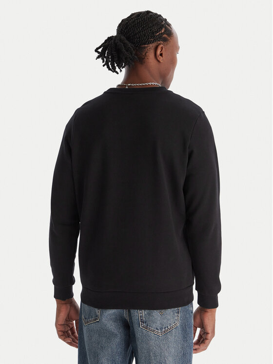 Kappa Kappa Sudadera Authentic Nymphe 321Y1MW Negro Comfort Fit