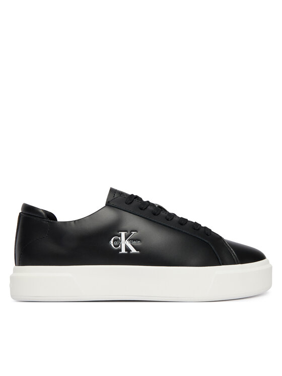 Calvin Klein Sneakers Calvin Klein Basket Cupsole Laceup Lth Ml YM0YM01460 Nero