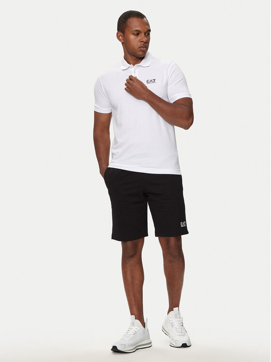 EA7 Emporio Armani EA7 Emporio Armani Поло 8NPF14 PJVQZ 1100 Білий Regular Fit