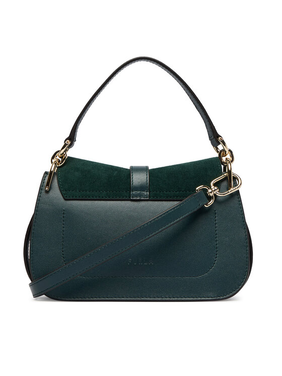 Furla Handtasche Furla Flow Mini Top Handle WB01032 BX3045 CN 5137S Dunkelgrün