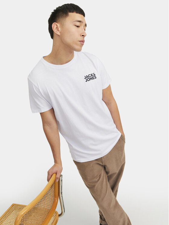 Jack & Jones Jack & Jones Póló Corp 12151955 Fehér Regular Fit