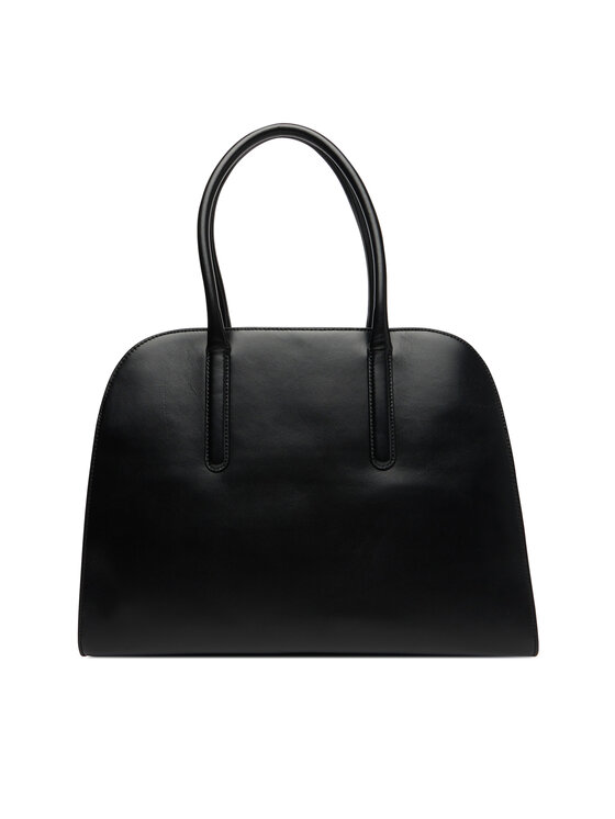 Tommy Hilfiger Torbica Tommy Hilfiger Iconic Leather Tote AW0AW18206 Crna