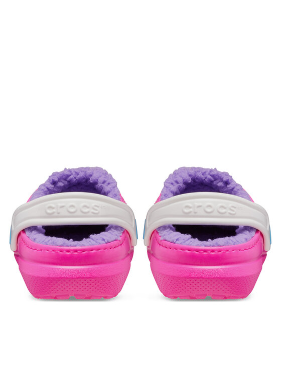 Crocs Чехли Crocs Classic Lined Clog Kids 207010 Розов