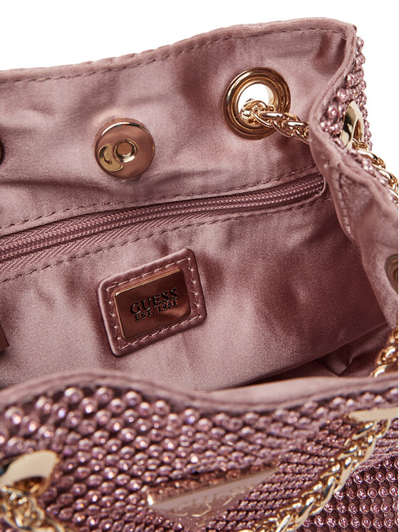 Guess Geantă Guess Zalina Mini HWRP93 50750 Roz