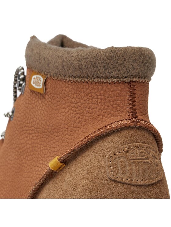 Hey Dude Trzewiki Hey Dude Bradley Boot Leather 40189-21N Brązowy