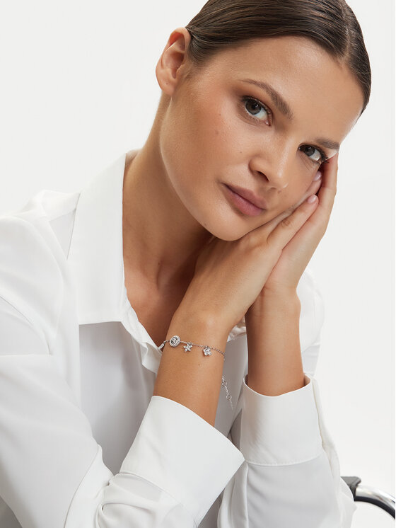 Guess Narukvica Guess JUBB06 033JW Srebrna