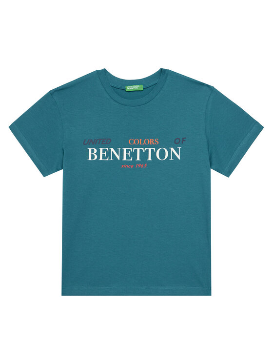 United Colors Of Benetton United Colors Of Benetton T-shirt 3I1XC10Q4 Plava Regular Fit