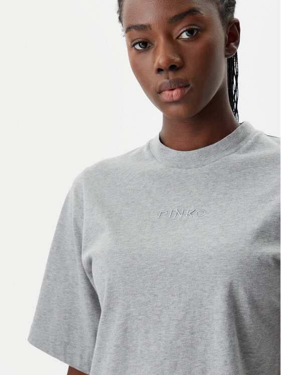 PINKO PINKO T-Shirt 104604 A2F8 I42 Γκρι Regular Fit