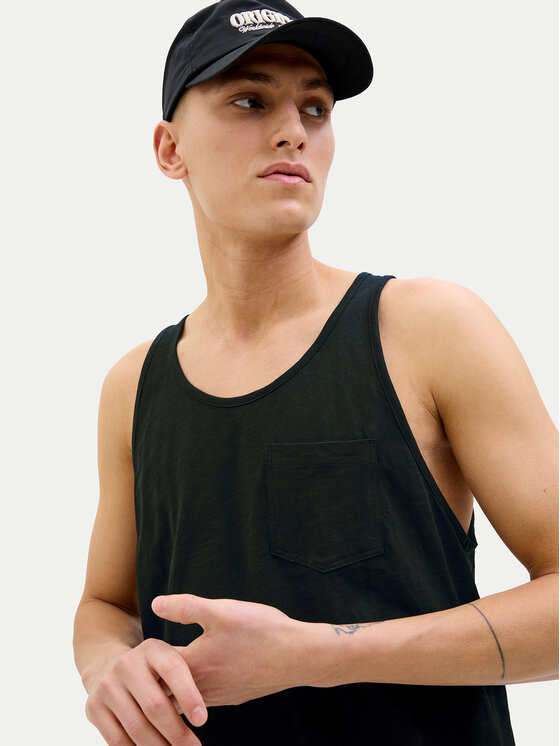 Jack & Jones Jack & Jones Майка Varenna 12273165 Чорний Regular Fit