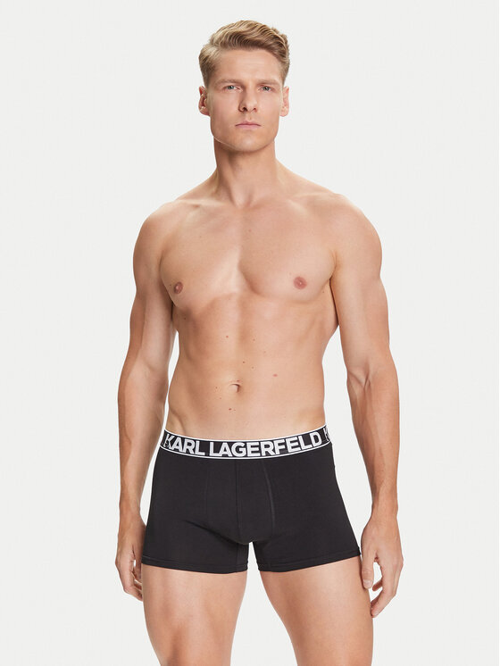 KARL LAGERFELD KARL LAGERFELD Conjunto de calzoncillos boxer A3M47010 Negro