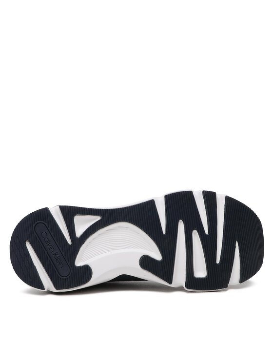 Calvin Klein Laisvalaikio batai Calvin Klein Low Top Lace Up Knit HM0HM00647 Tamsiai mėlyna