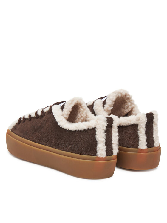 Inuikii Сникърси Inuikii Shearling Low 1001.001.0242 Кафяв