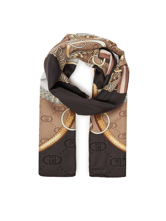 Liu Jo Foulard Stola Watercolor Animalier – Marrone Naturale, Morbido E Lavabile In Lavatrice, Modello CS23LJ14