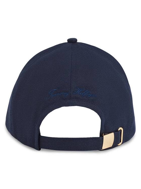 Tommy Hilfiger Czapka z daszkiem Tommy Hilfiger Elevated Chic Soft Cap AW0AW17138 Niebieski