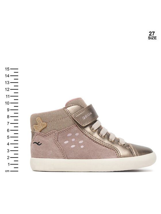 Geox Sneakersy Geox B Gisli Girl B661MA 022NF C5005 S Beżowy ciemny
