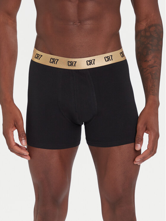 Cristiano Ronaldo CR7 Cristiano Ronaldo CR7 Conjunto de calzoncillos boxer 8104-49 Negro