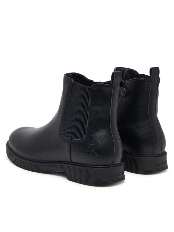 Calvin Klein Īsie zābaki Calvin Klein Chelsea Boot V3X5-83498-1355 D Melns