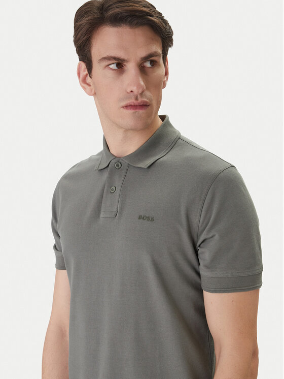 BOSS BOSS Polo Prime 50507813 Gris Regular Fit