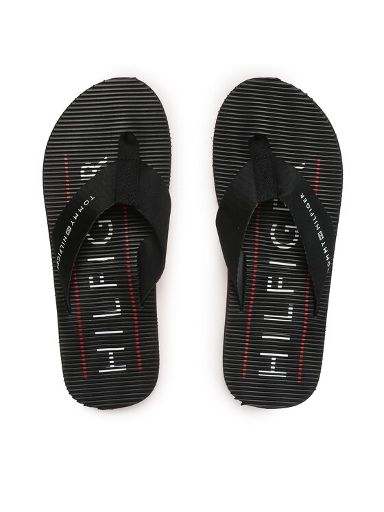 Tommy Hilfiger Джапанки Tommy Hilfiger Massage Footbed FM0FM04474 Черен