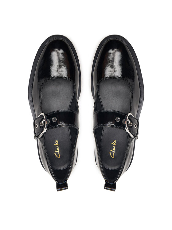 Clarks Туфлі Clarks Previa Bar 26329411 Чорний