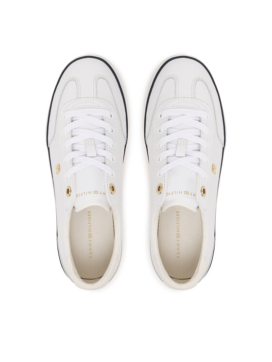 Tommy Hilfiger Sneakersy Tommy Hilfiger Th Chic Low Profile Vulc FW0FW09104 Biały