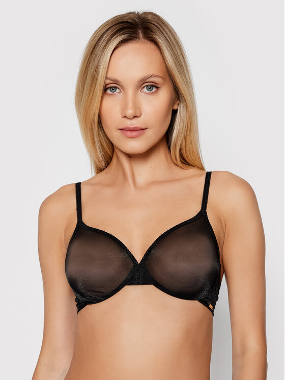 Gossard Gossard Nedrček s kostjo Glossies Sheer Moulded 6271 Črna