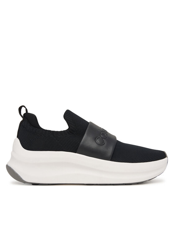 Calvin Klein Zapatillas Calvin Klein Chunky Run Slipon Knit Logo Tape HW0HW03261 Negro