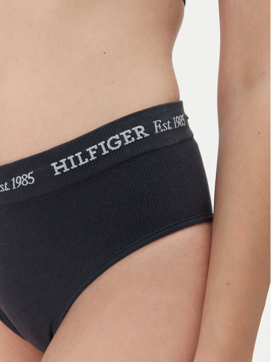 Tommy Hilfiger Tommy Hilfiger Klasične spodnje hlačke z visokim pasom UW0UW05724 Mornarsko modra