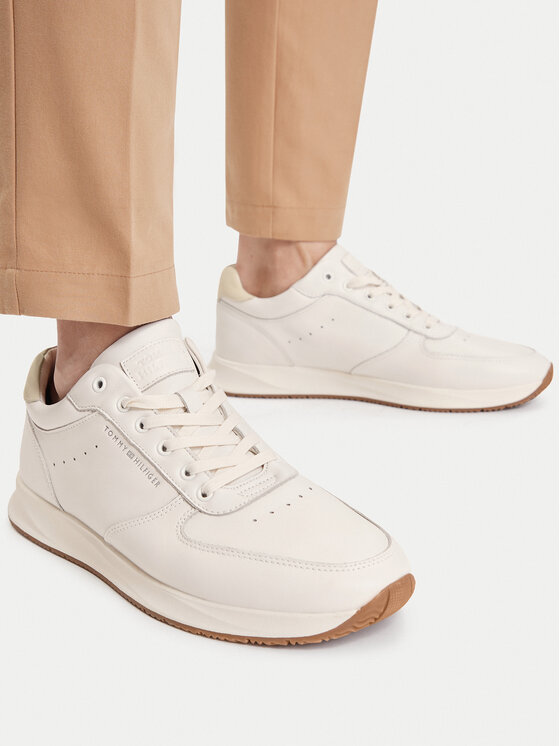 Tommy Hilfiger Sneakers Tommy Hilfiger Newport Lth FM0FM05871 Crem