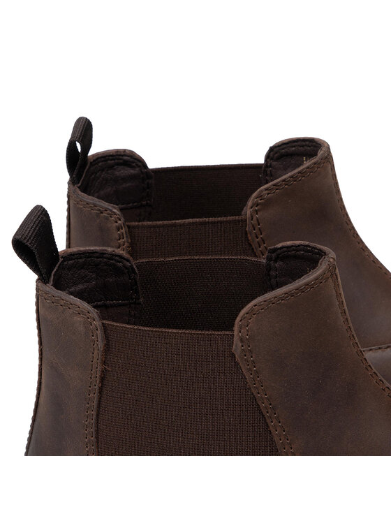 Geox Kotníková obuv s elastickým prvkem Geox U Andalo A U16DDA-00045 C6009 Hnědá