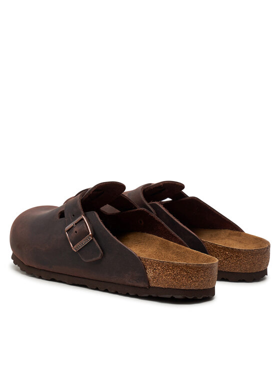 Birkenstock Klapki Birkenstock Boston 159711 Brązowy