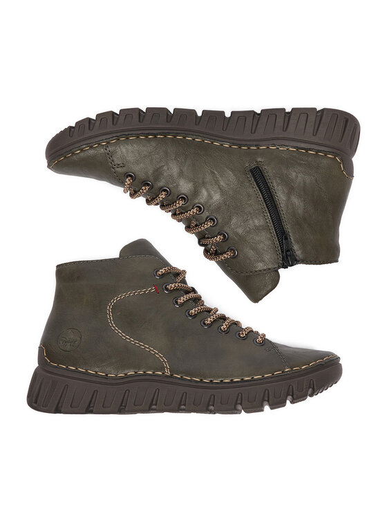 Rieker Botines planos Rieker CEO-57501-54 Verde oscuro