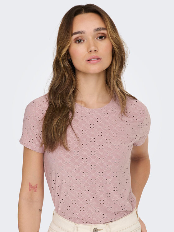 JDY JDY Футболка 15158450 Фіолетовий Regular Fit