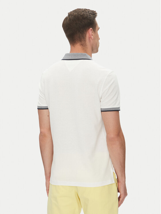 Tommy Hilfiger Tommy Hilfiger Polo majica MW0MW33140 Bela Regular Fit