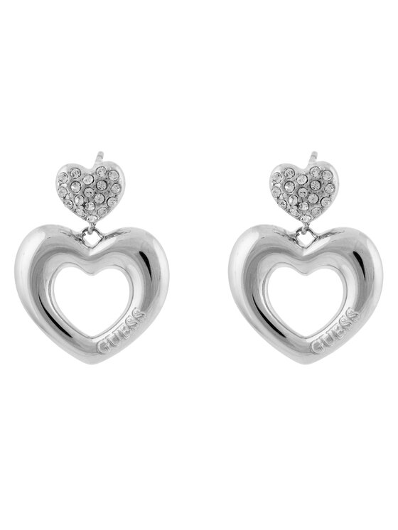 Guess Naušnice Guess JUBE05209JW Stříbrná