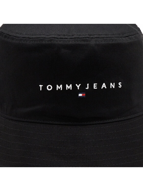 Tommy Jeans Klobúk Tommy Jeans Tjm Linear Logo Bucket Hat AM0AM12895 Čierna