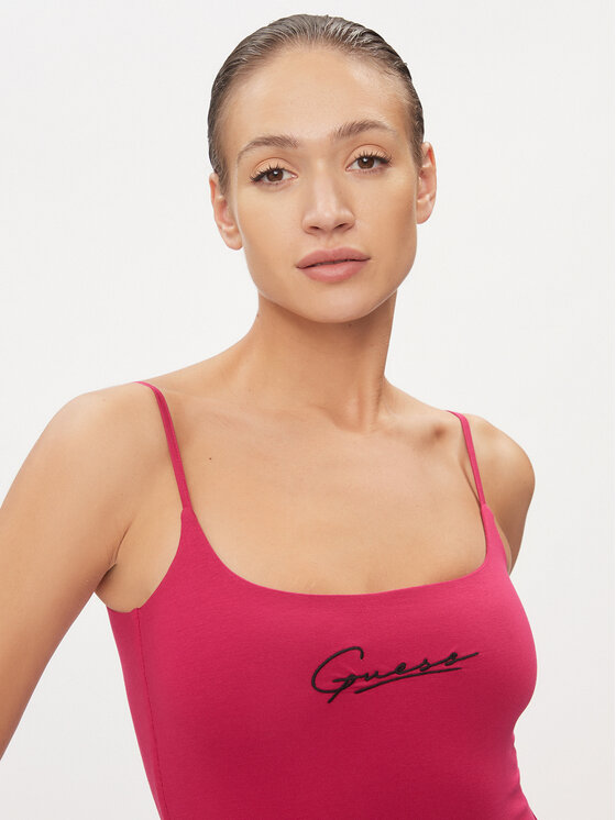 Guess Guess Топ Signature V4RP06 J1314 Рожевий Regular Fit