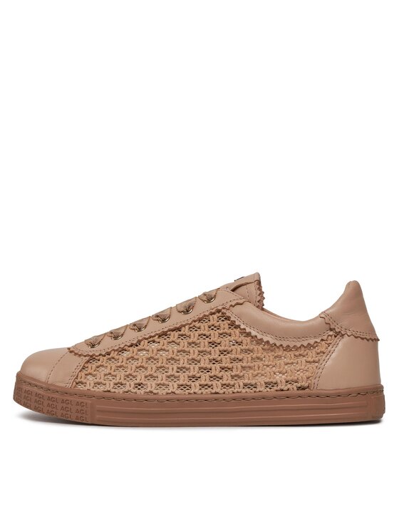 AGL Sneakersy AGL Sade Plots D936133PGK7645F680 Beżowy