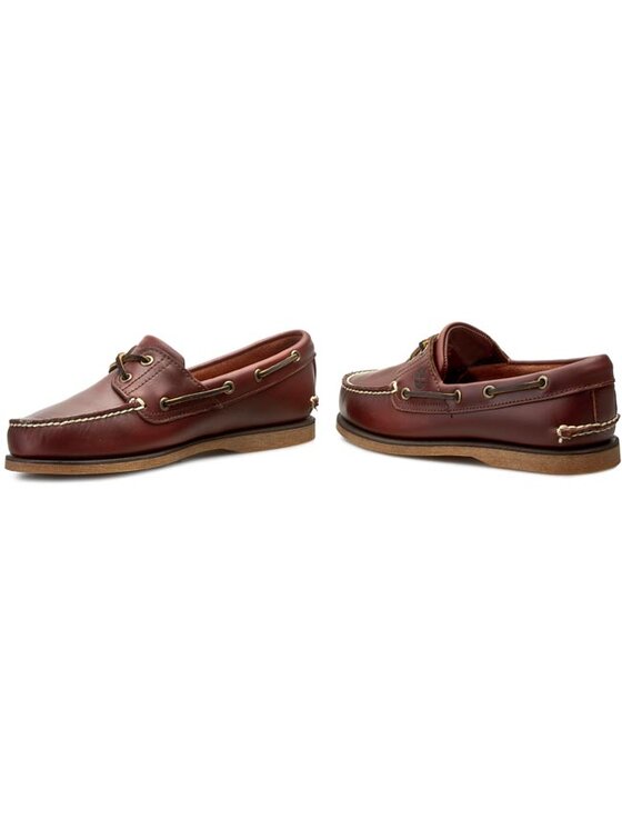 Timberland Mokasini Timberland Classic Boat 2 Eye 25077/TB0250772141 Rjava