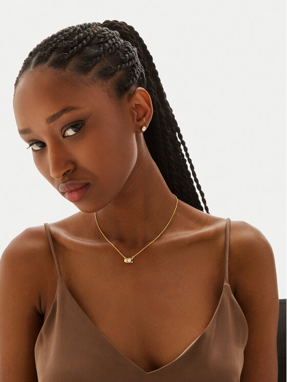 Coach Комплект колие и обеци Coach Signature Necklace & Earring Set 37412845GLD110 Златист