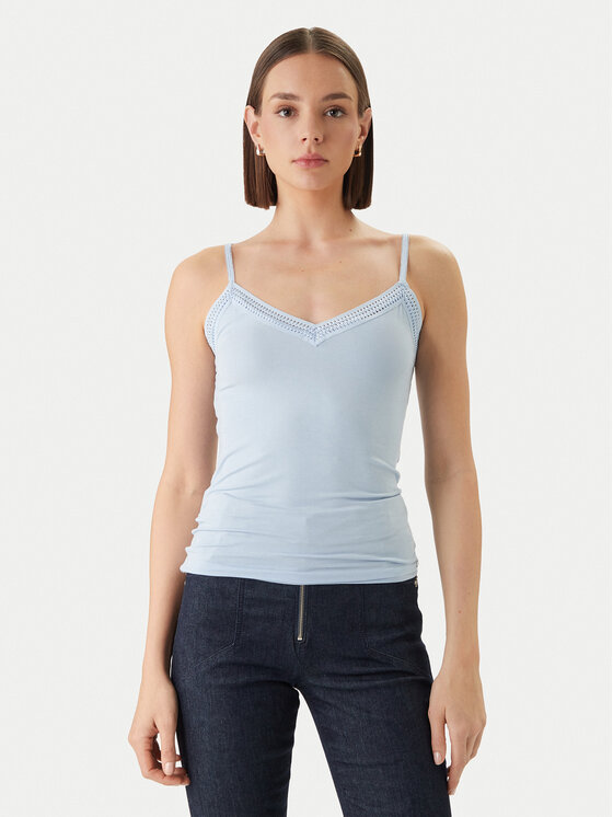Morgan Morgan Top 192-BARBA.N Celeste Slim Fit