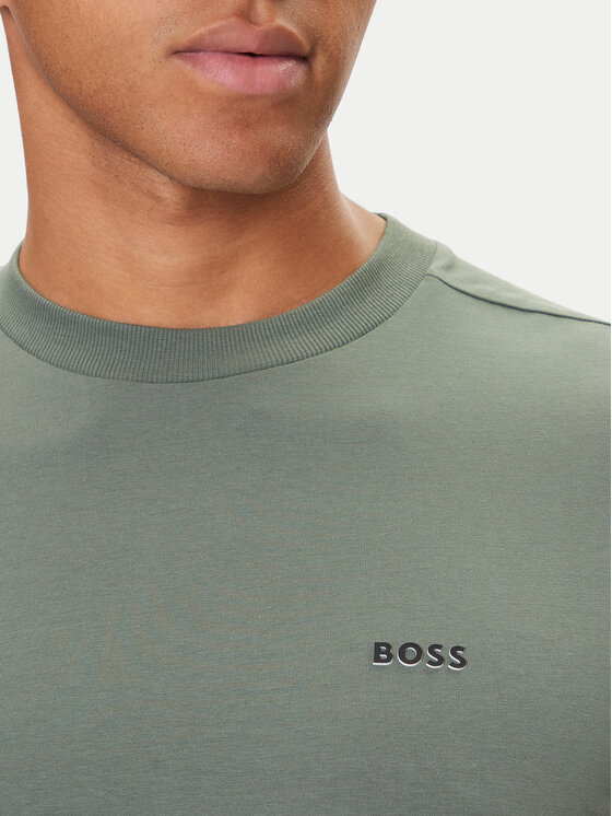BOSS BOSS Camiseta 50506373 Verde Regular Fit