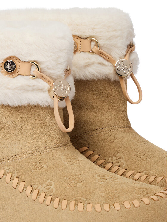 Guess Cizme de zăpadă Guess FLFKEN LEA10 Bej