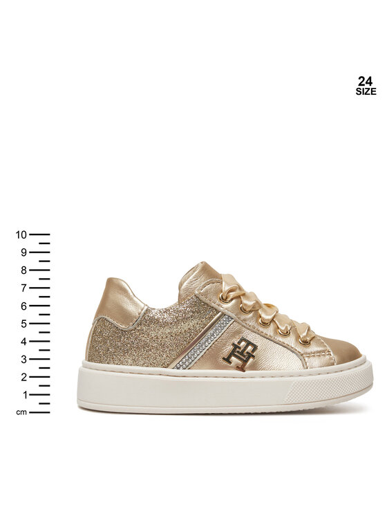 Tommy Hilfiger Laisvalaikio batai Tommy Hilfiger Sneaker Bassa Allacciata T1A9-33932-0829 S Auksinė